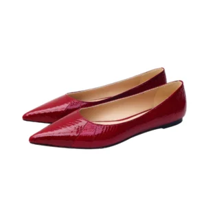 JY Ancla Red Flat Shoes