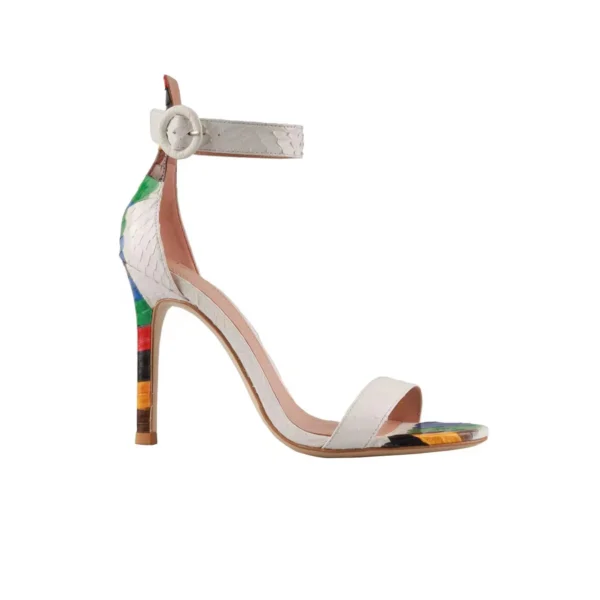 JY White Rainbow Sandals