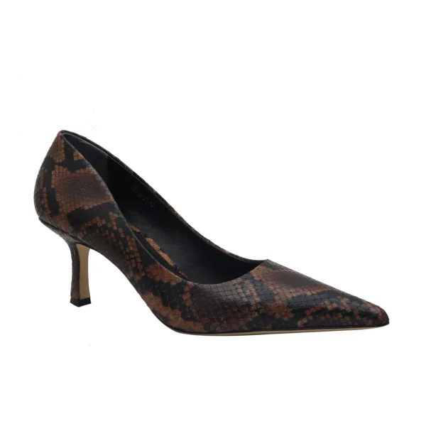 JY Deep Chocolate Snakeskin