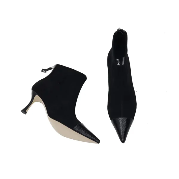 JY Suede + Python Leather Boots - Image 2
