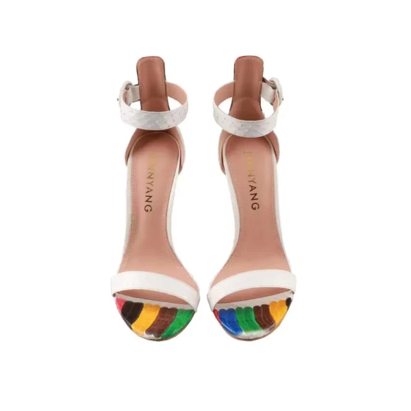 JY White Rainbow Sandals - 图片 2