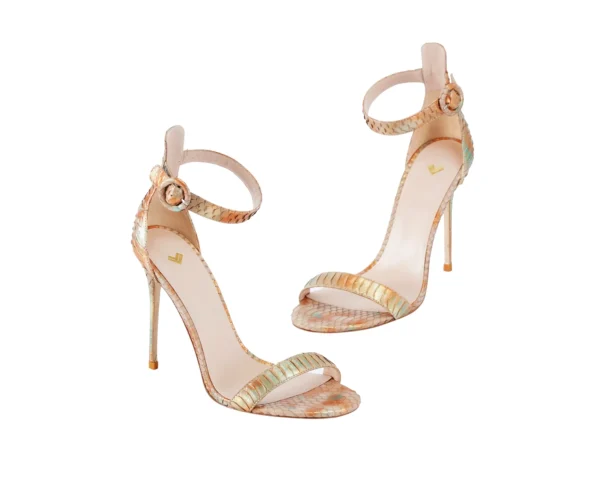 JY Golden Phoenix Strip Sandals - Image 2